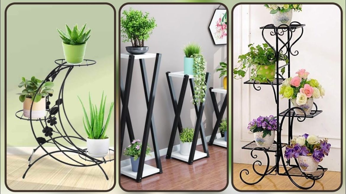 HOME DECOR MODERN PLANT STAND DESIGN IDEAS 2023 || PLANT HOLDER || BALCONY PLANT POT DESIGNS