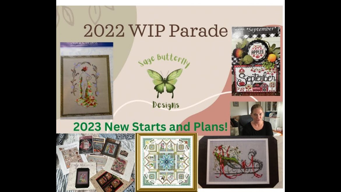 Flosstube #14: WIP parade, 2023 Starts and plans!
