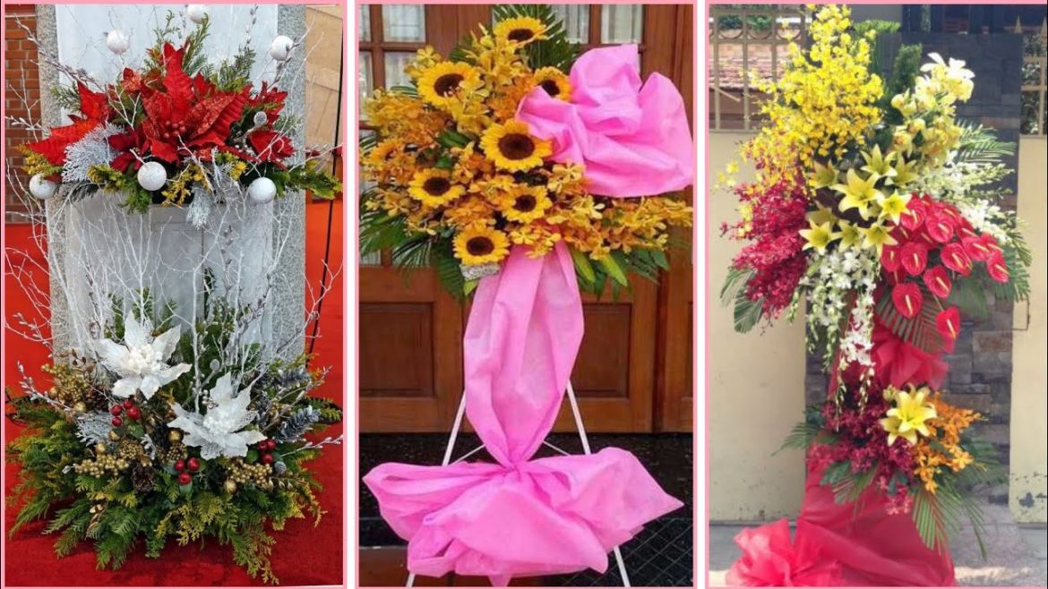 Christmas most beautiful colours flower arrangement and decoration ideas
