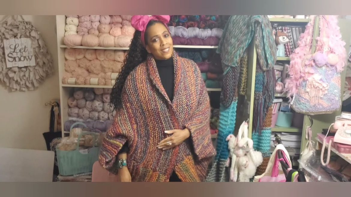 YARNY FIBERS SISTER CROCHET AND KNIT CAL/KNITTED BOHO CARDIGAN TUTORIAL