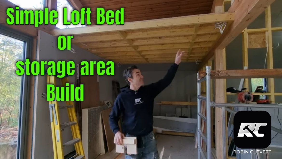 Loft Bed and storage area build in the Ultimate garden room Loft Bed and storage area build in the Ultimate garden room
