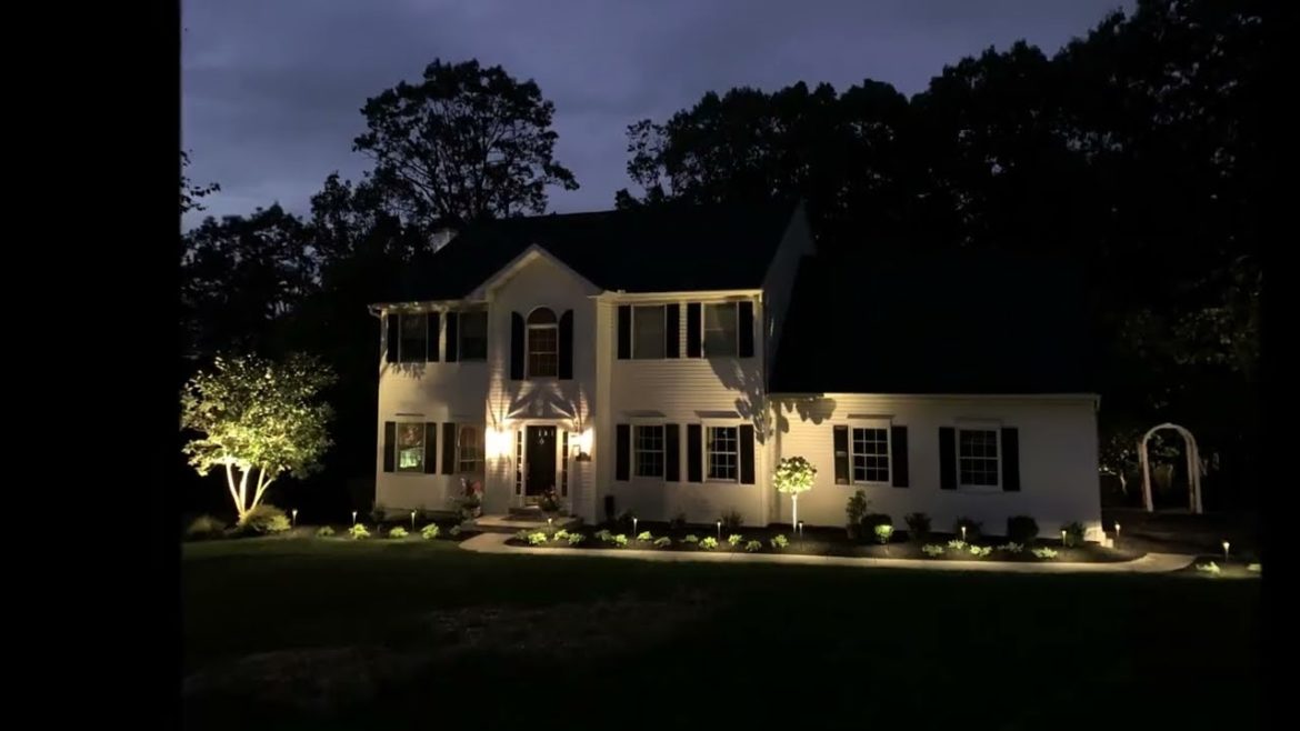 Front Landscape Renovation with Landscape Lighting