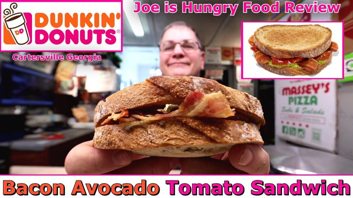 Dunkin’s New Bacon Avocado Tomato Sandwich Review | Joe is Hungry 🥓🥓🍅🍅🥑🥑