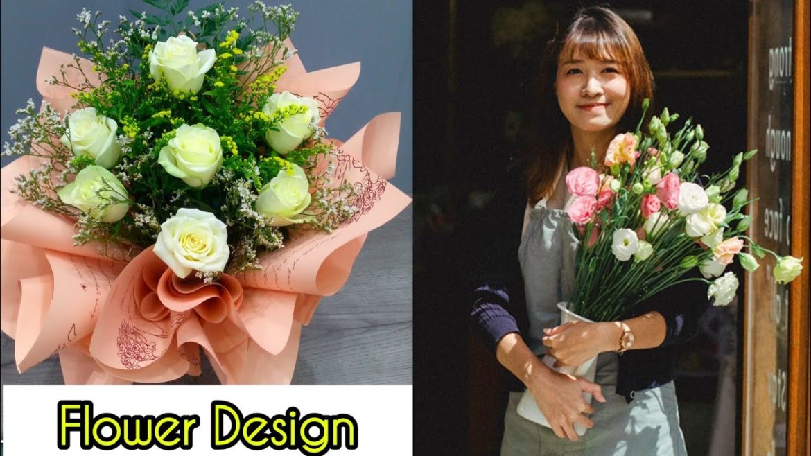 DIY FLOWER ARRANGEMENT - How to make a flower arrangement