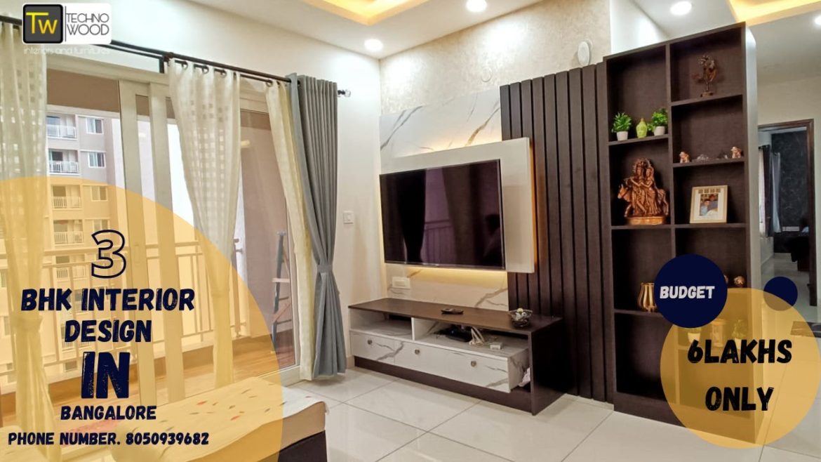 customized 3BHK interior design in sumadhura eden garden flat no. H 905 l budget price 6 lakh