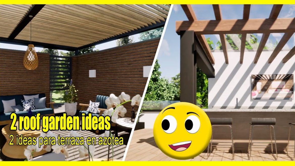 2 Roof garden ideas | Roof top garden ideas | Terrace