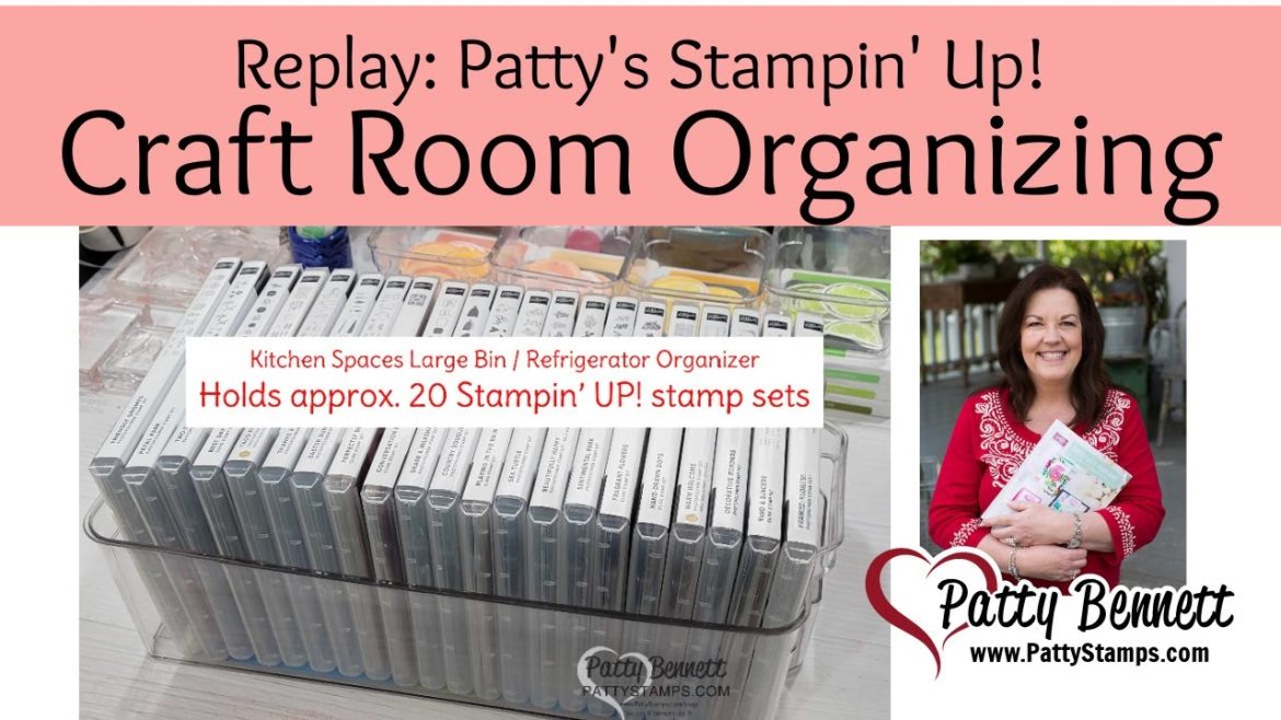 Organizing my Craft Room with Containers from TJ Maxx with Patty Bennett