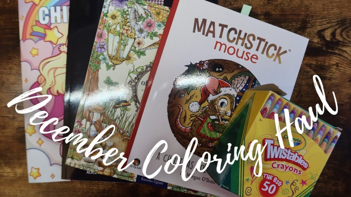 december 2022 coloring book + supplies haul!