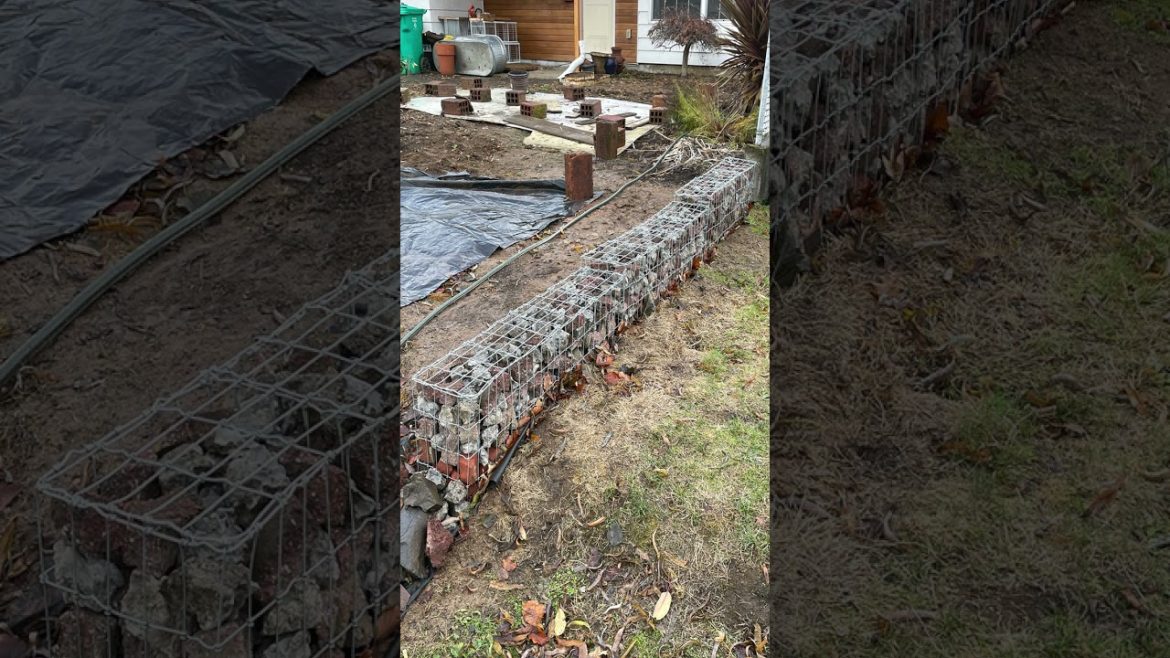 Completed DIY Gabion Wall π π’π‘ Completed DIY Gabion Wall π π’π‘