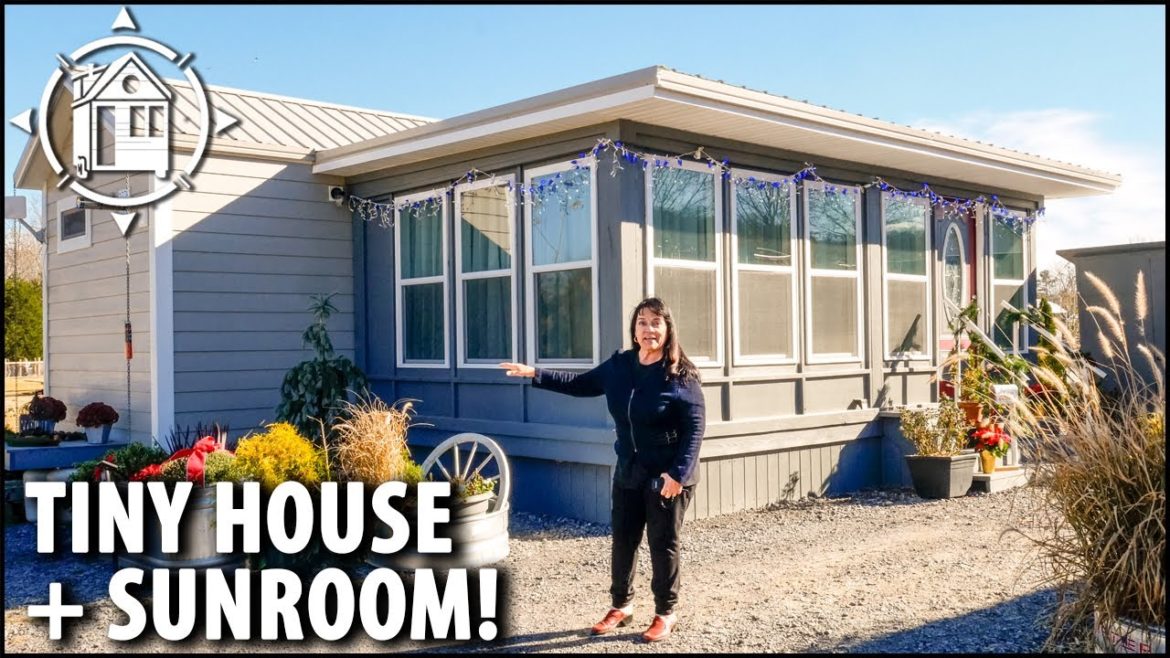 HUGE Tiny Home w/ sunroom is her affordable retirement plan
