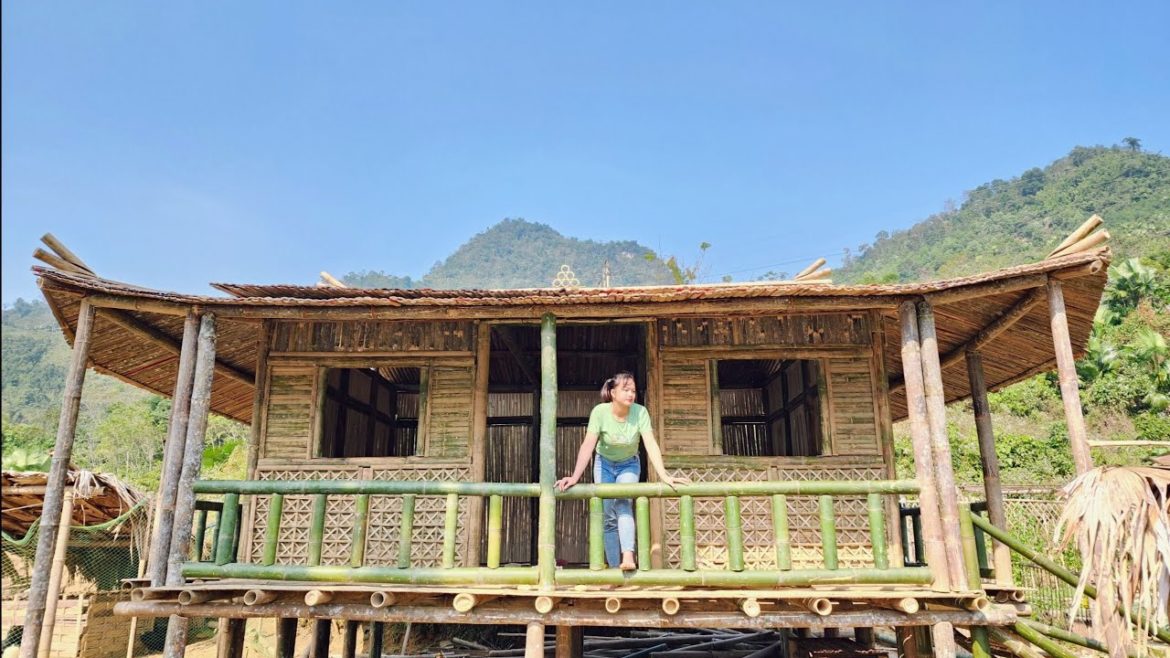 The process of completing the bamboo railing for my beautiful little house-Build a new life ep.65 The process of completing the bamboo railing for my beautiful little house-Build a new life ep.65