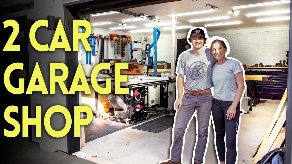 A Look Inside Our 2 Car Garage Dream Shop! Full Shop Tour