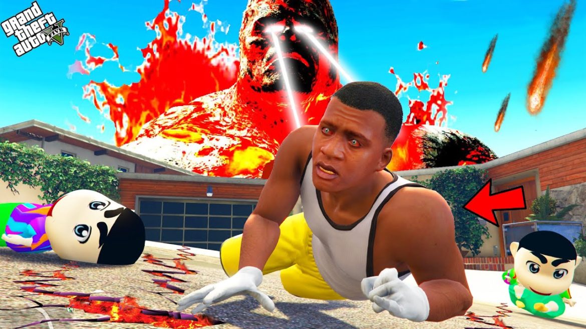 GTA 5 : Franklin Attacked By Lava Monster In Los Santos In GTA 5 ! (GTA 5 Mods)