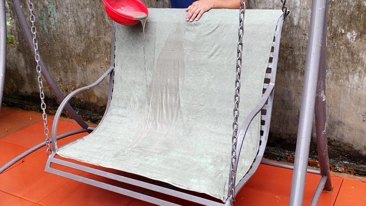 Unique garden ideas from old towels and cement / Beautiful and easy garden design / DIY aquarium