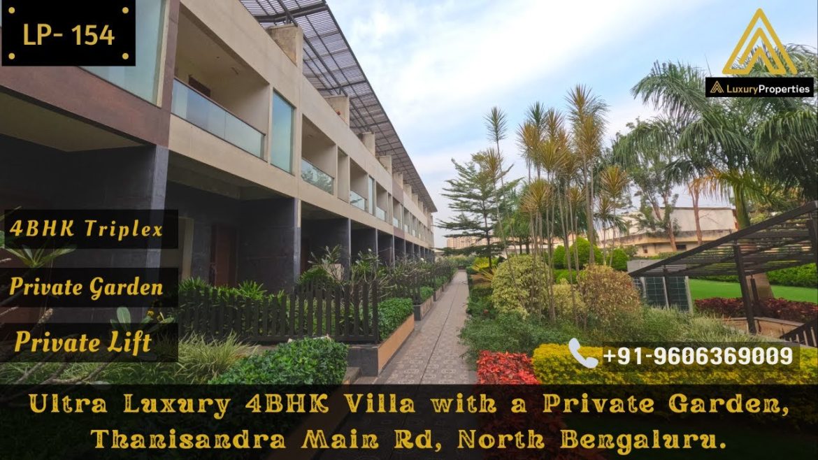 LP 154- New Year 2023 Home Tour | Ultra Luxury 4BHK Villa with a Private Garden & Lift | North BNG