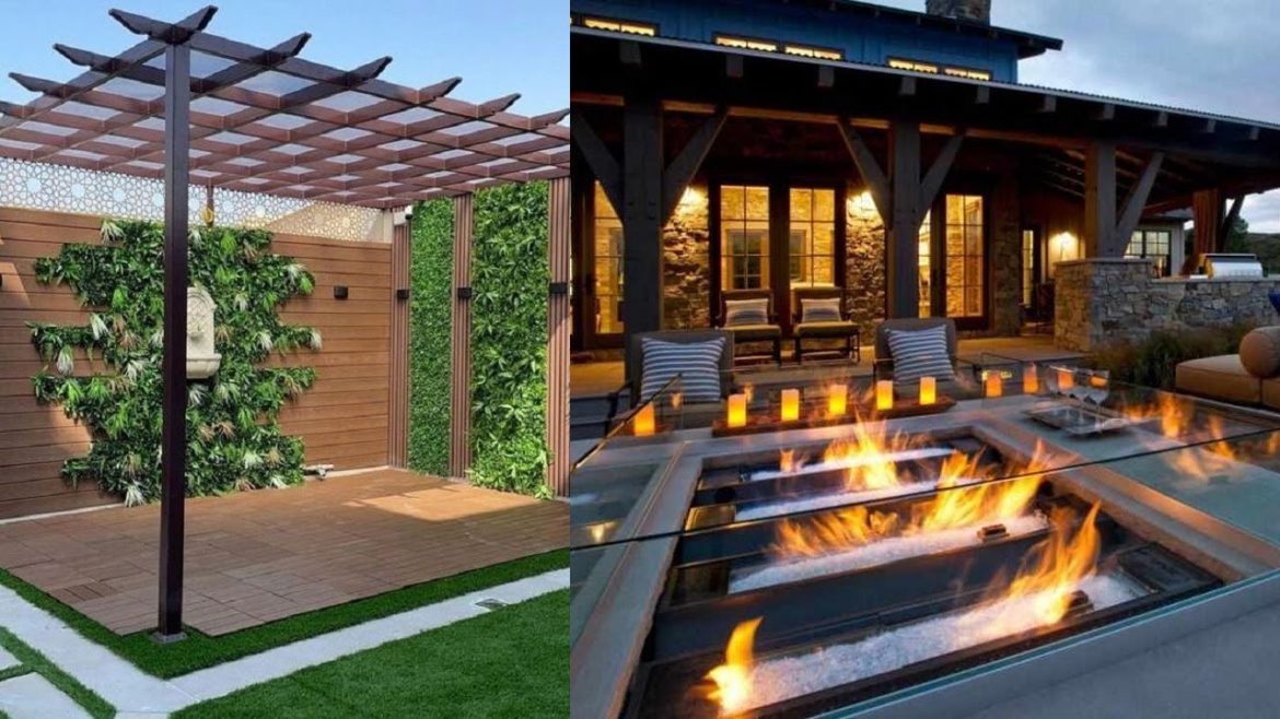 Patio Design Ideas 2023 Backyard Garden Landscaping ideas House Exterior décor /Terrace Pergola idea