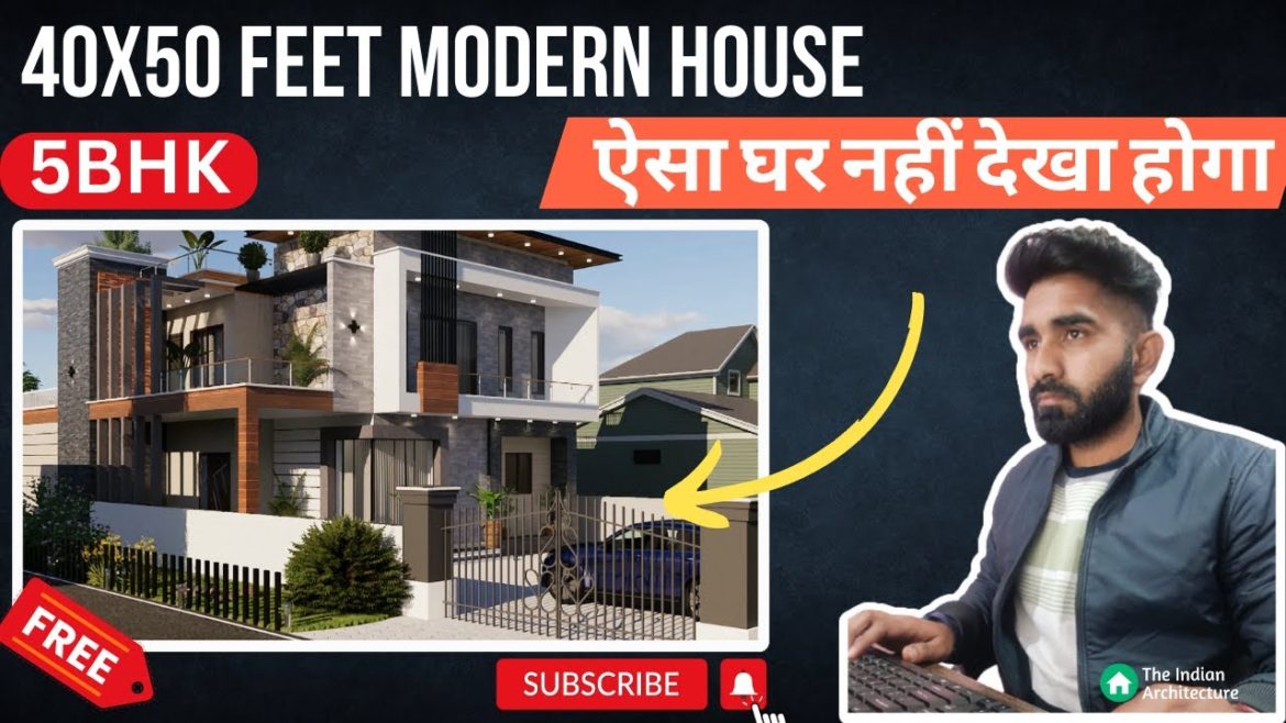 40x50 House plan with Garden | 225 Gaj | 2000 sqft | 40*50 5BHK | 40 by 50 ka Naksha || TIA