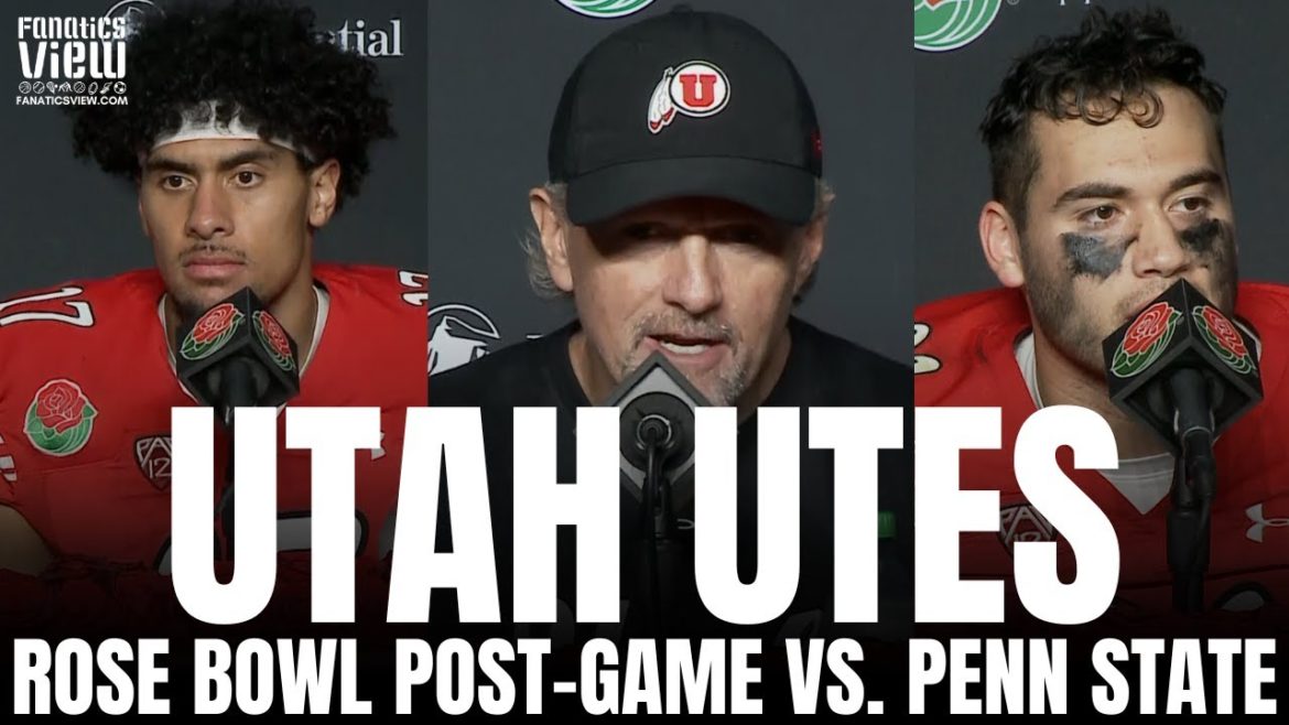Utah Utes & Coach Kyle Whittingham React to Utah's Rose Bowl Loss vs. Penn State, Utah's Future