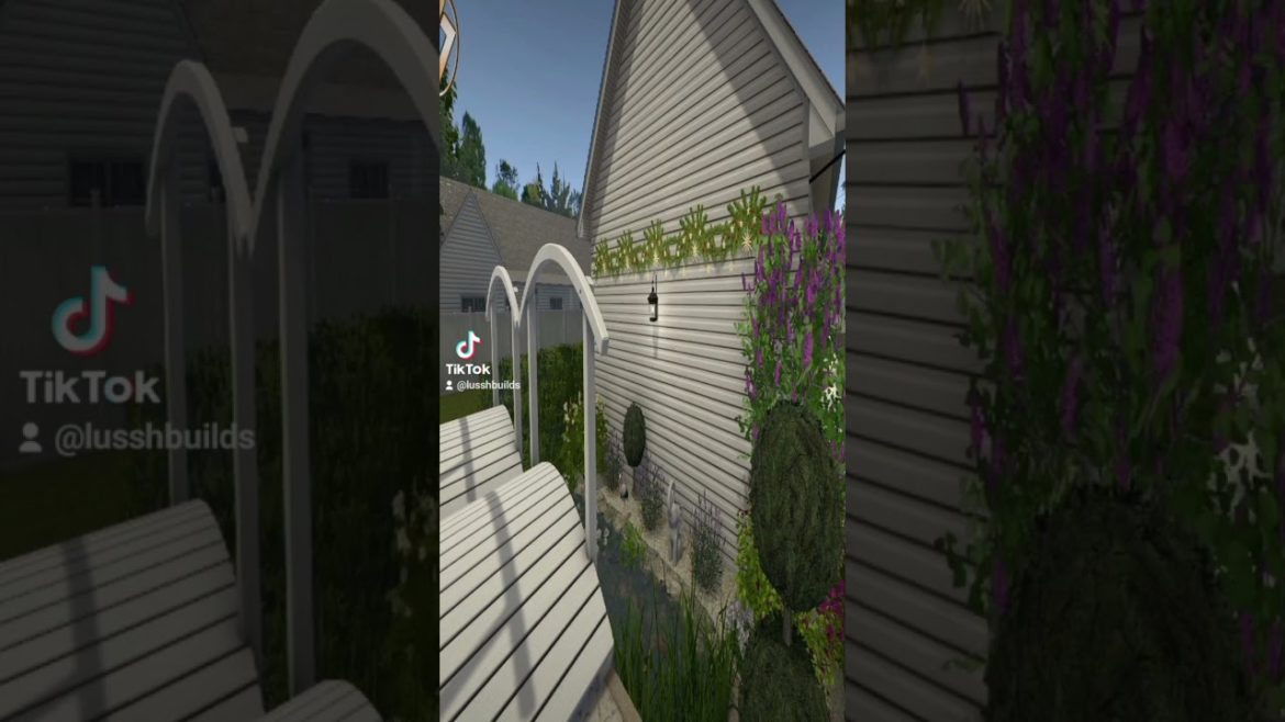 Chic Boho Garden Design #houseflipper #shorts