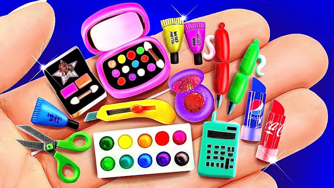 100+ Polymer Clay DIYs for Barbie: Miniature School Supplies, Cosmetics, Shoes, Food 100+ Polymer Clay DIYs for Barbie: Miniature School Supplies, Cosmetics, Shoes, Food