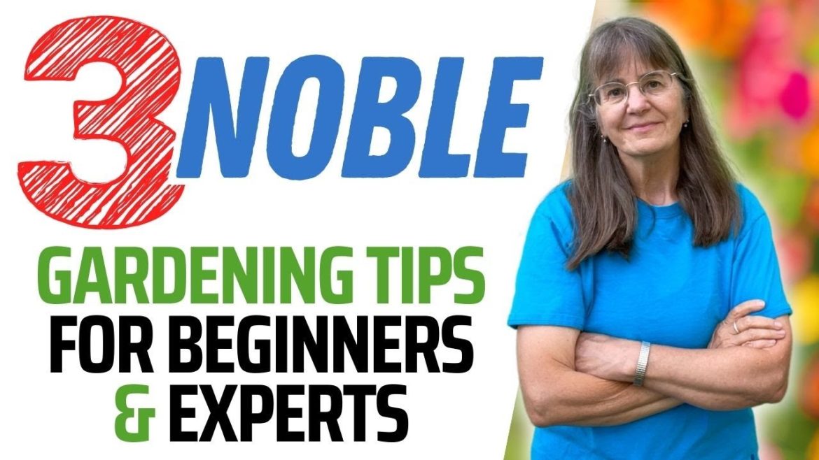 Garden with gumption! Three noble gardening tips for beginners and experts Garden with gumption! Three noble gardening tips for beginners and experts