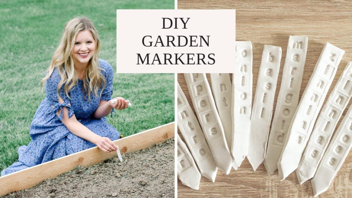 DIY CLAY GARDEN MARKERS | Easy + Cute Gardening Crafts 2020 | Clay Plant Markers DIY Tutorial