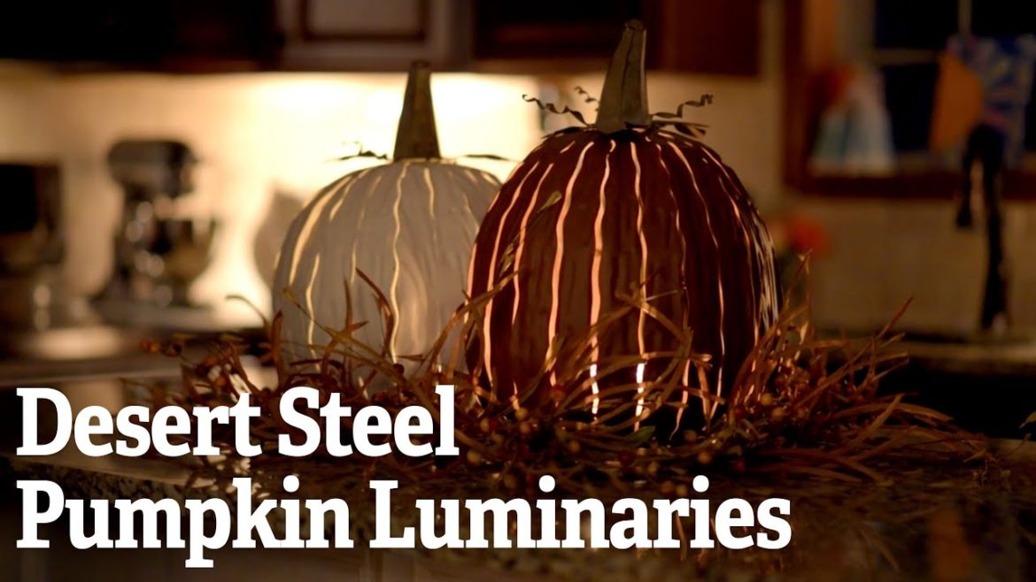 Desert Steel Pumpkin Luminaries