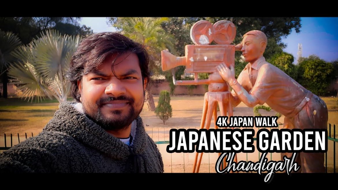 4K Japan Walk - Beautiful Japanese Garden in Chandigarh | Winter 2023