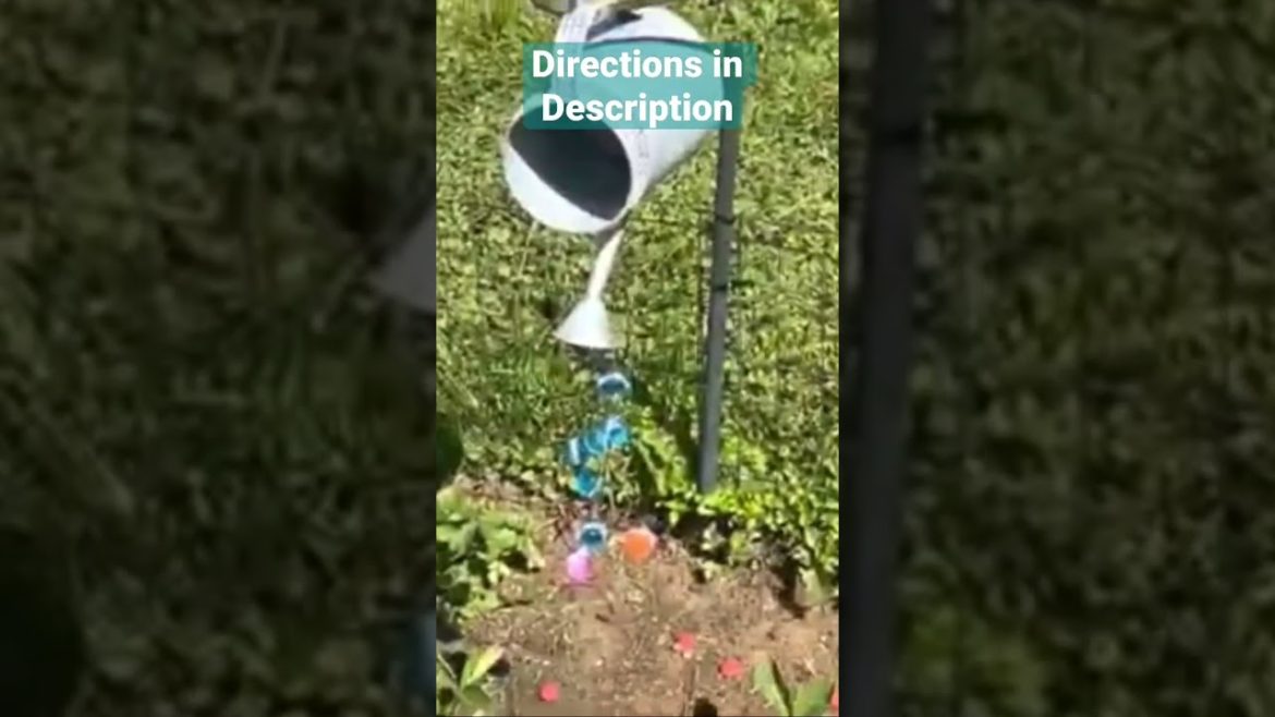 How to Make your own decorative Watering Can Sun Catcher! Backyard decorations, Craft, easy, budget!