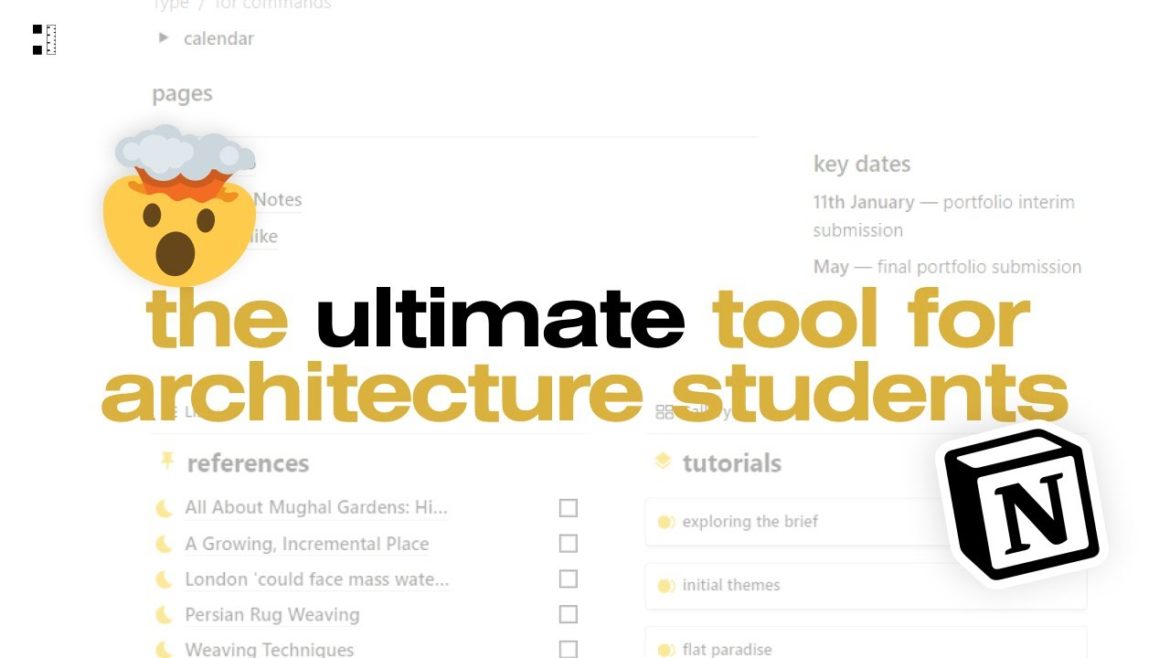 how I use Notion to stay ahead in architecture school ๐ฉ๐ปโ๐ป how I use Notion to stay ahead in architecture school ๐ฉ๐ปโ๐ป