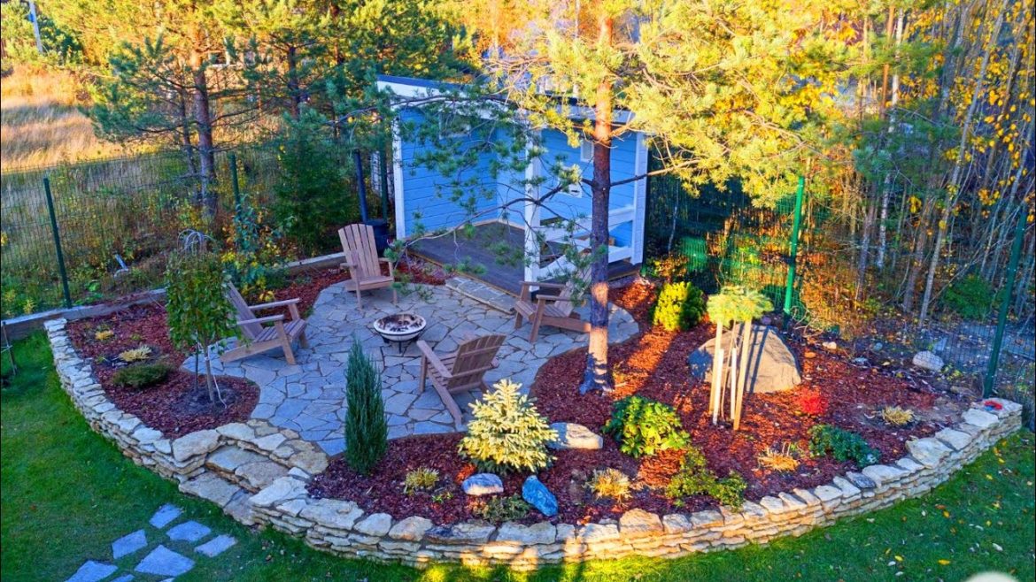 Landscape design around the gazebo! 80 garden and backyard ideas!