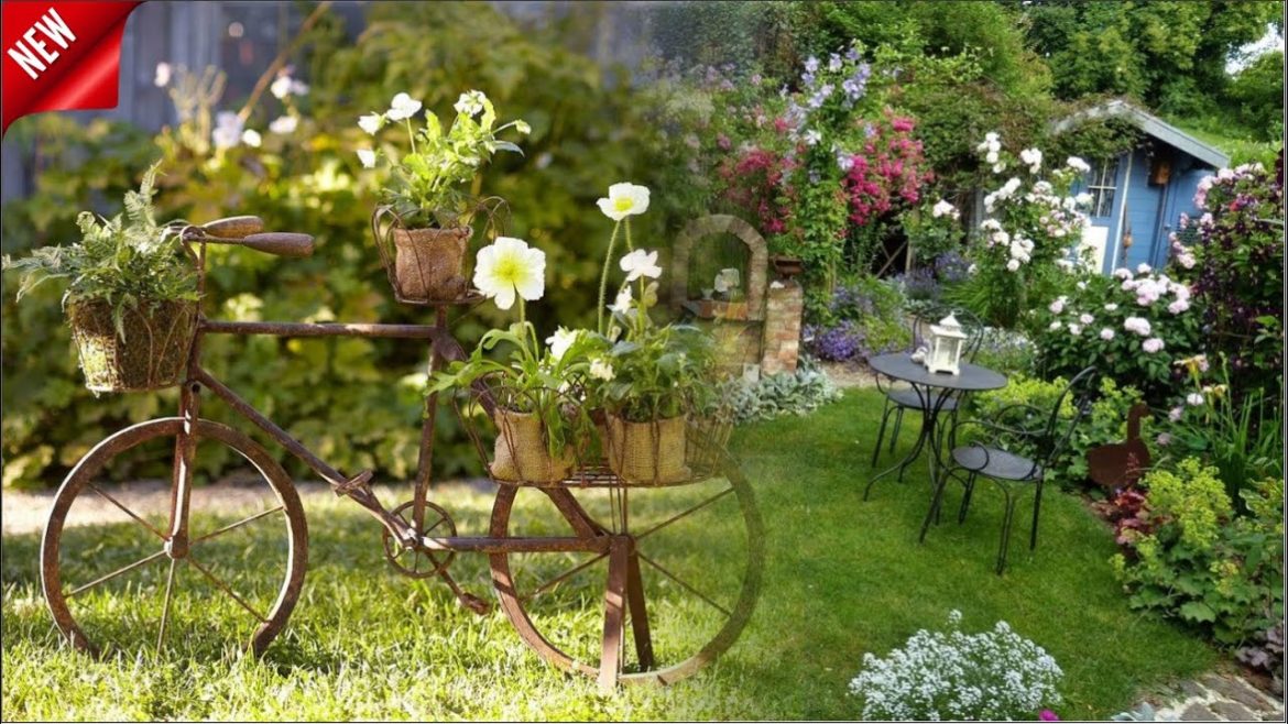 Amazing garden decor from old furniture and things!  90 garden design ideas | WS Decor Puzzle