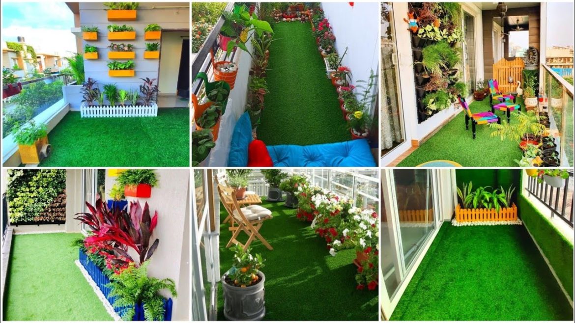 Small Balcony garden design ideas / Convert balcony in decorative garden .