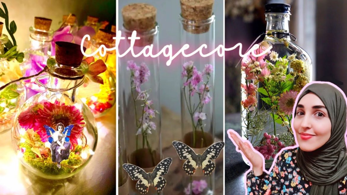 BEAUTIFUL FLORAL DIY DECOR 🦋💫 Cottagecore Crafts💡Dried Flower & Fairy Ideas 🌸 Wedding Favours