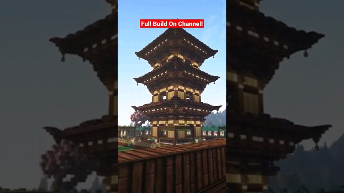 Minecraft Japanese House Timelapse Build #shorts #minecraftshorts #minecraft #minecraftbuilding