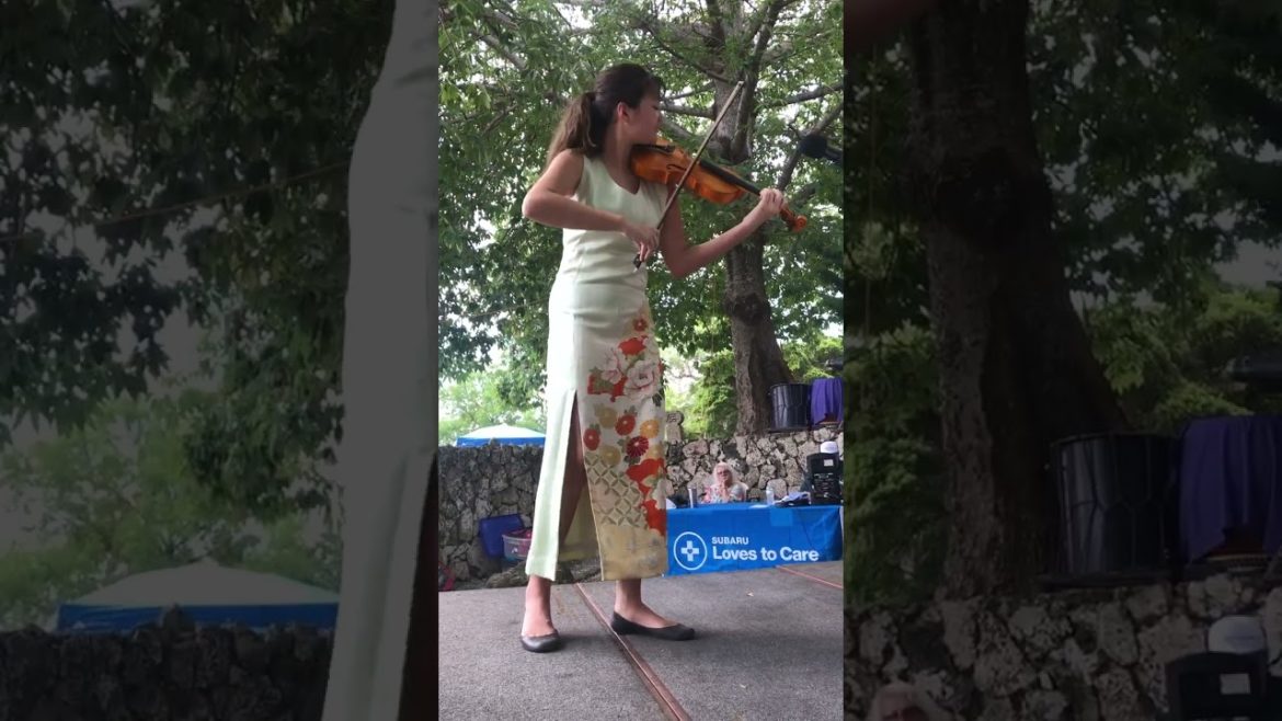 Aiko Heidi Dillon plays Japanese violin at Ichimura Miami Japanese Garden