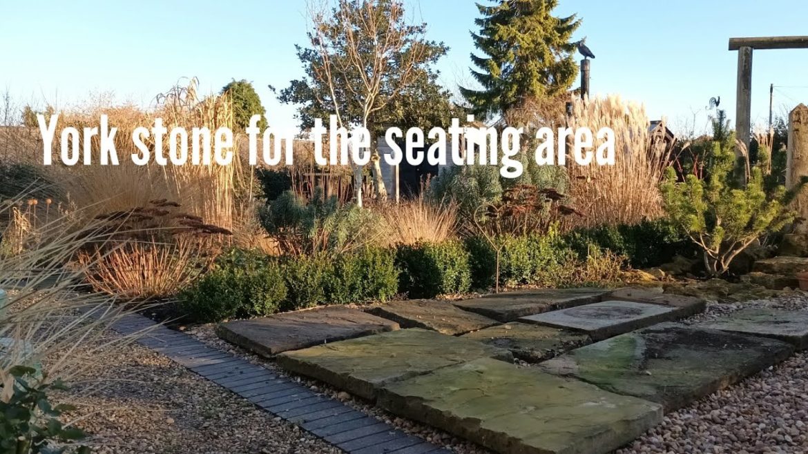York stone for the seating area