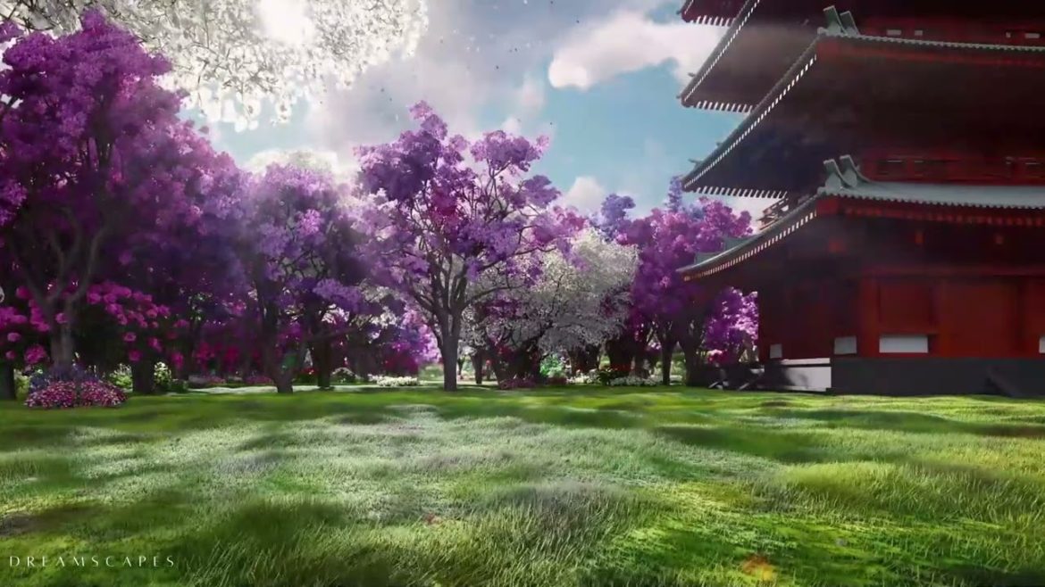 Japanese Garden Ambience 》Abundance Vibrations  》Soothing Nature Sounds