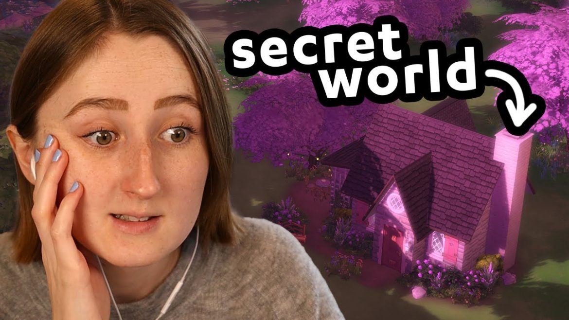 i built a house in a SECRET WORLD in the sims i built a house in a SECRET WORLD in the sims