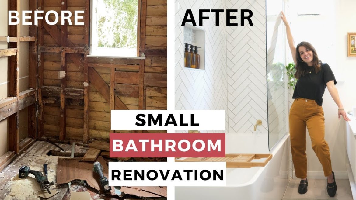 DIY Small Bathroom Renovation w/ EXTREME Before & After | Homestead Makeover DIY Small Bathroom Renovation w/ EXTREME Before & After | Homestead Makeover