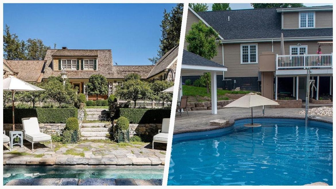 75 Shabby-chic Style Blue Pool Design Ideas You'll Love ➤ 75 Shabby-chic Style Blue Pool Design Ideas You'll Love ➤