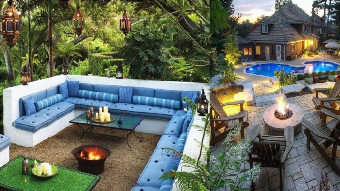 Patio Design Ideas 2023 Backyard Garden Landscaping ideas House Exterior décor /Terrace Pergola idea