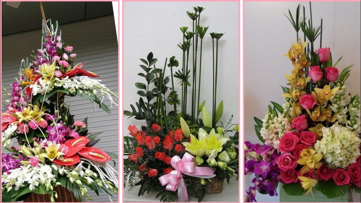 gorgeous stylish fresh flower arrangement and decoration