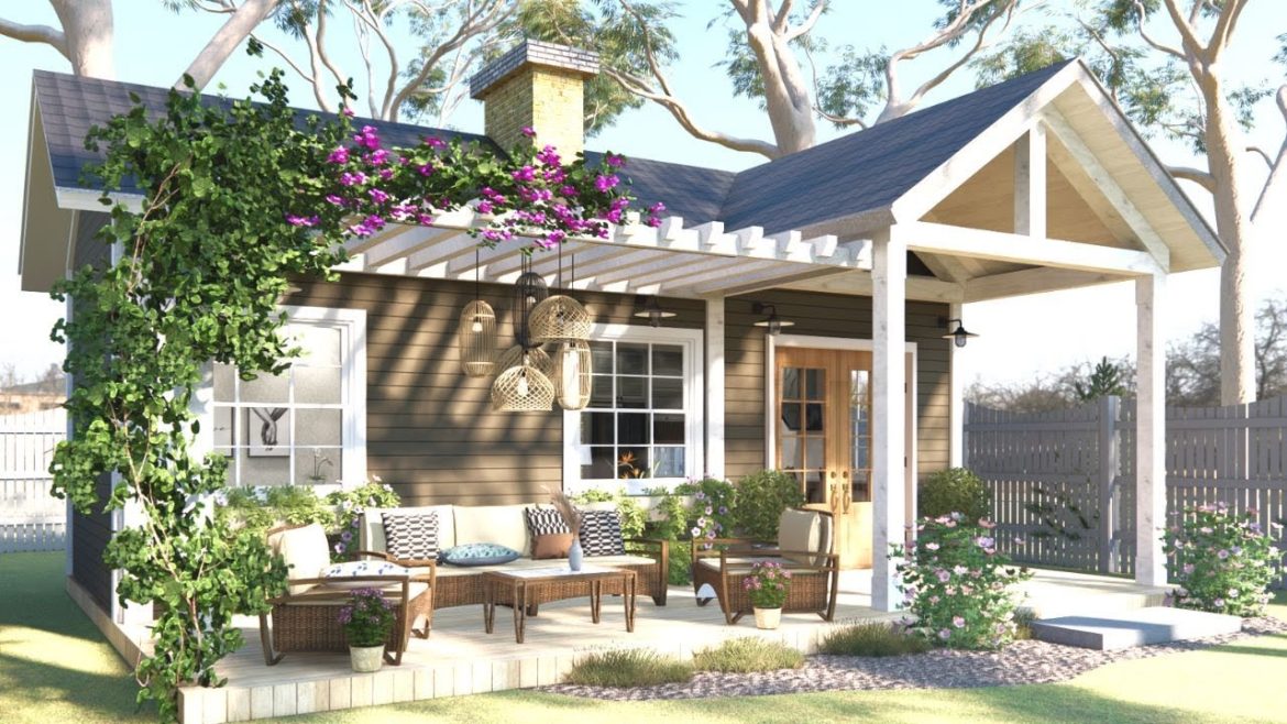 36m2 ( 390sqft) CHARMING Small House with Beautiful Porch. 36m2 ( 390sqft) CHARMING Small House with Beautiful Porch.