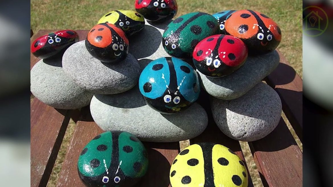 Amazing DIY Stone crafts  for garden decoration and Landscaping ideas