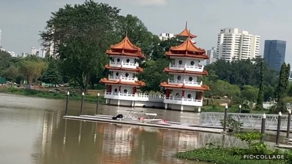 Lake Side Park and its Landscape / The view of the Pagoda Tower at Chinese and Japanese Garden.