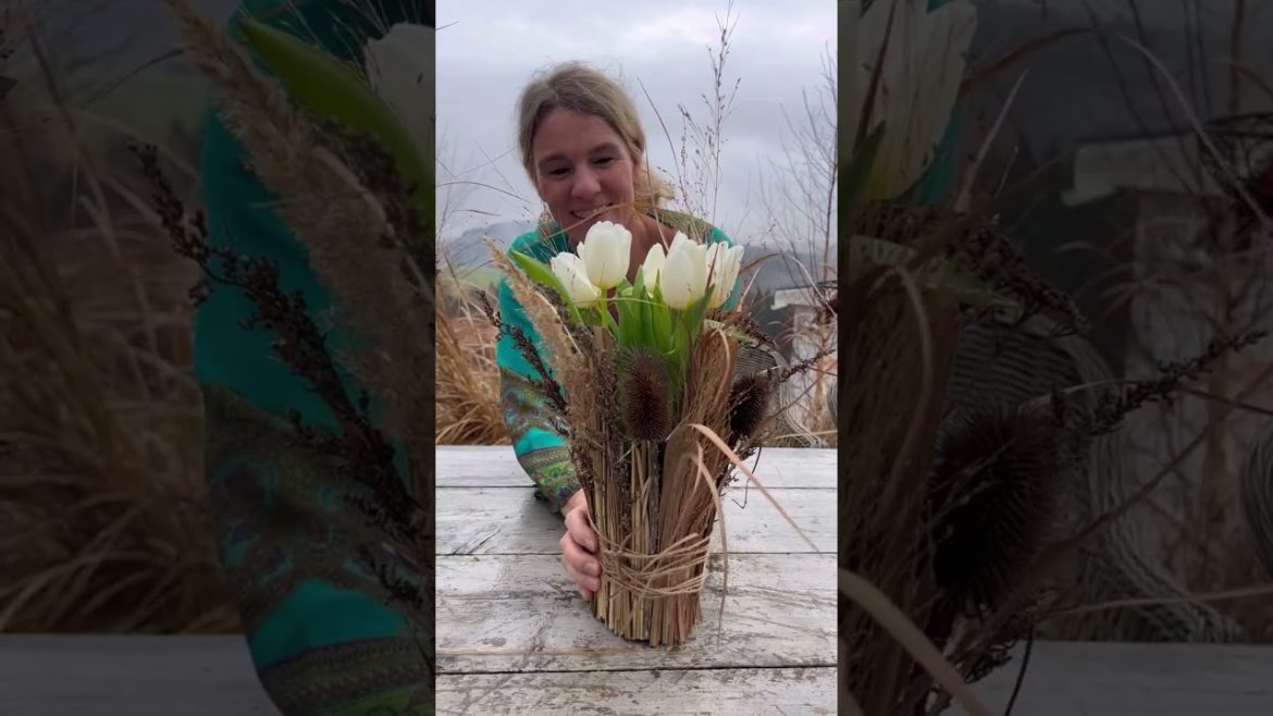 #frühlingsdeko mit #tulpen 🌷  -  WUNDERSCHÖNE Naturvase & Windlicht zum selber machen 😍