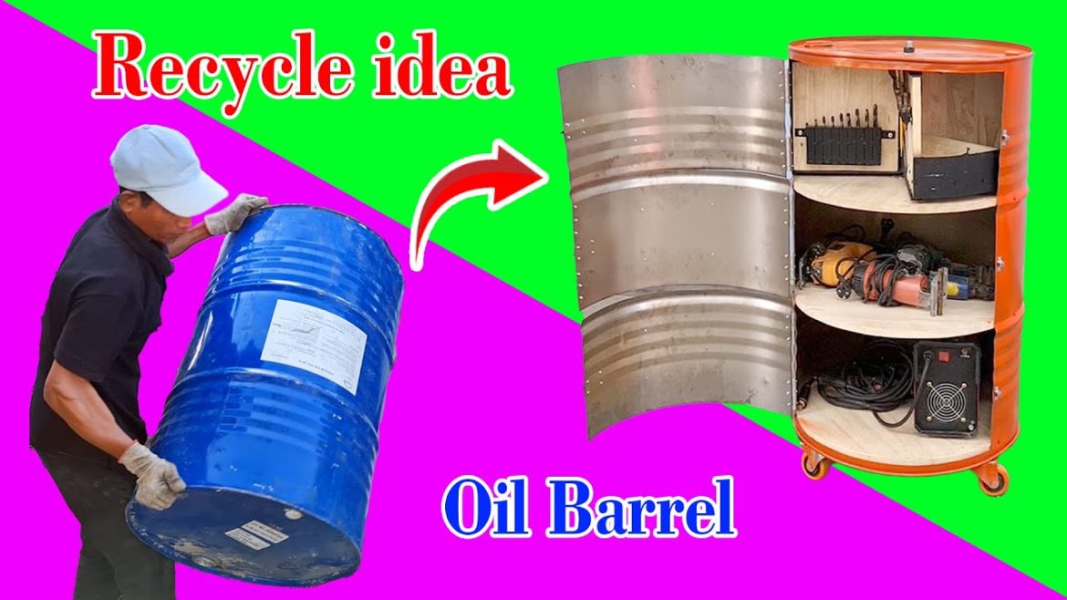 Recycled barrel furniture ideas / steel drum furniture ideas / Repurposed steel drum idea