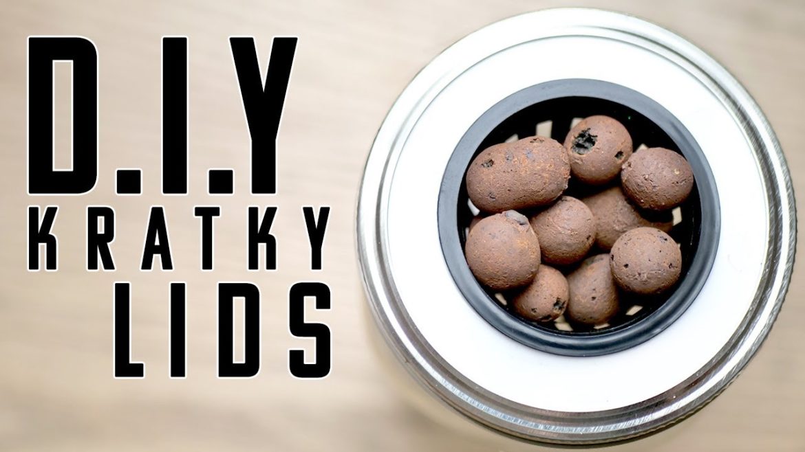 DIY Kratky Lids | Mason Jar and 5 Gallon Bucket Lids