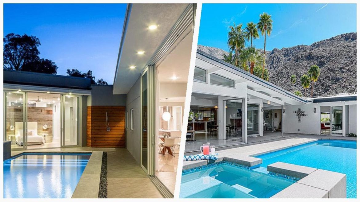 75 Beautiful Mid-century Modern Backyard Pool Design Ideas 🔴